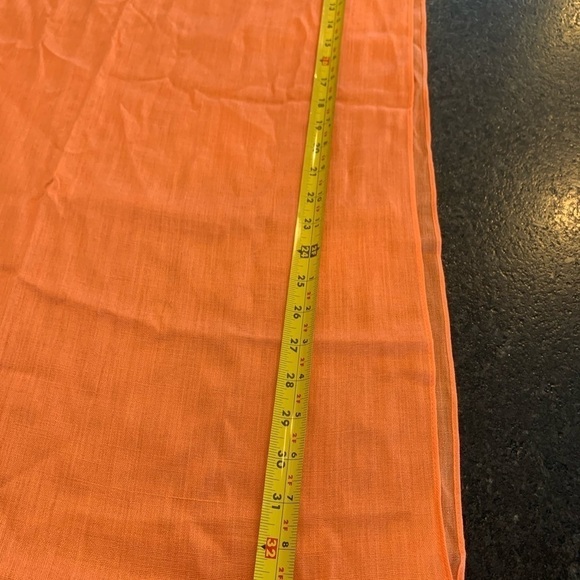 Lands End Scarf anti static color is fresh cantaloupe. One size NWT. Spring - Picture 6 of 8